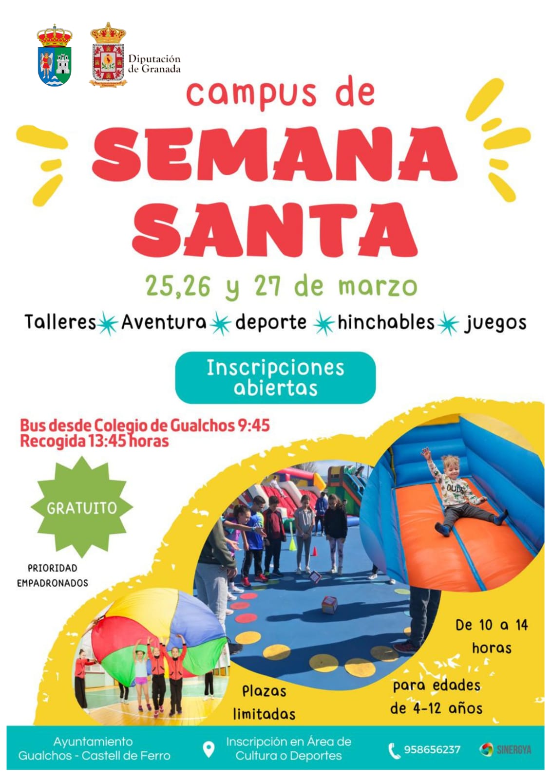 Gualchos-Castell de Ferro organiza un Campus de Semana Santa gratuito para ayudar a las familias